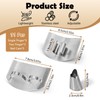 Realand 11pcs Stainless Steel Finger Guards for Cutting Food, Hand