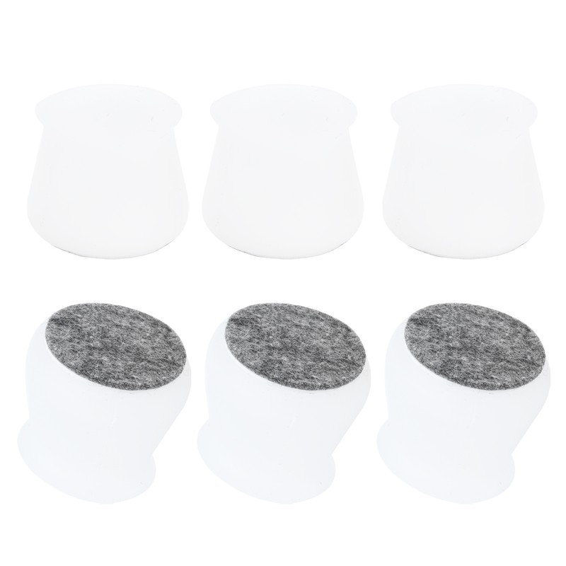 16PCS Chair Leg Protector Non Slip Silicone Felt Furniture Leg