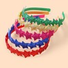 10pcs Glitter Star Headbands for Girls Colorful Sparkle Hair Hoop