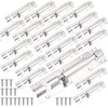 SINJEUN 30 Pack 5 Inch Barrel Bolt, Stainless Steel Slide