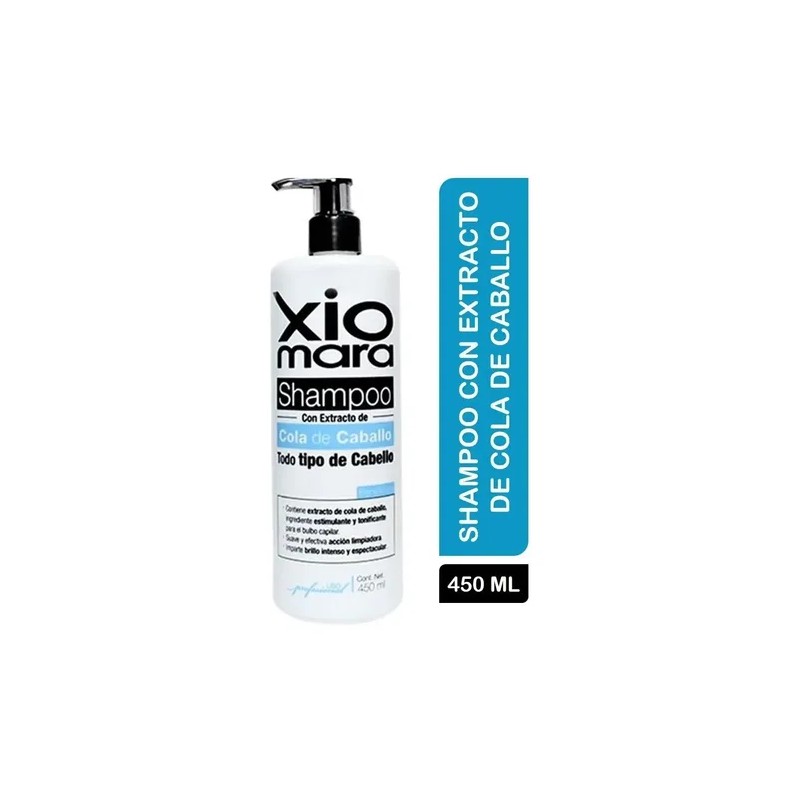 Shampoo Cola Caballo Crecimiento Acelerado Xiomara 450 Ml
