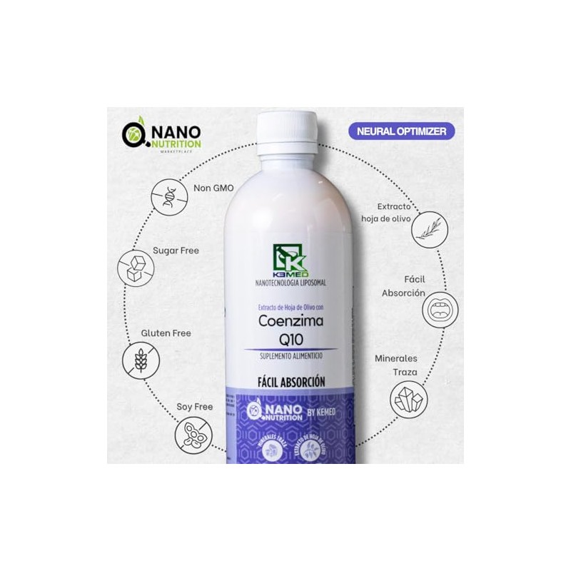 Coenzima Q10 | Suplemento de Alta Absorción 480ml | 32