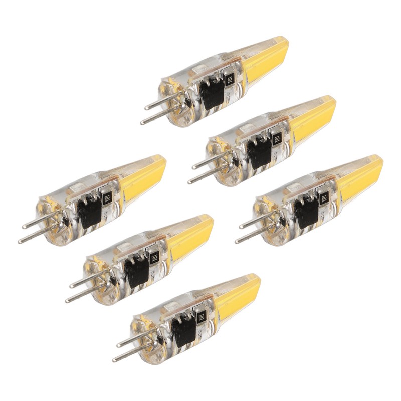 6 Pcs 6W 500LM G4 Bulb LED COB Silica Gel