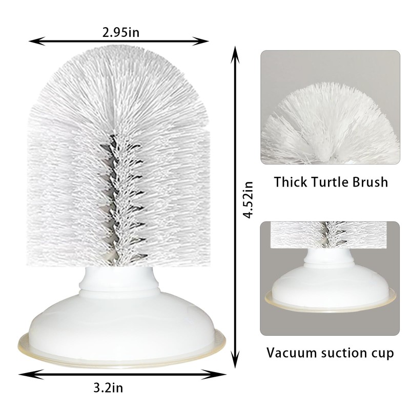 Neacus Turtle Brush with Suction Cup, 2025 New Turtle Tank