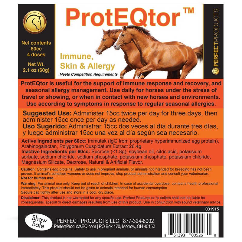 Perfect Products Perfect Products ProtEQtor 4-Dose Horse Immune Booster and