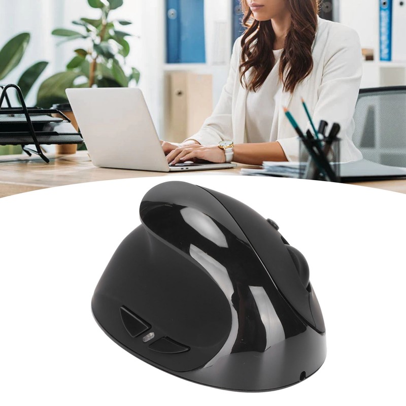 Left Hand Vertical Mouse 2.4G Wireless Vertical Ergonomic Mouse Rechargeable