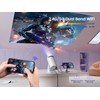 Mini projector with WiFi and Bluetooth, Outdoor Portable Movie Projector
