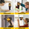 Cordless Drill Set, 21V Power Drill, Double 2000mAh Batteries Electric