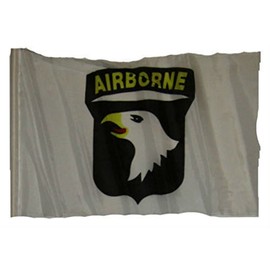 U.S. Army Airborne White 82nd 12"x18" Sleeved Polyester Garden Flags