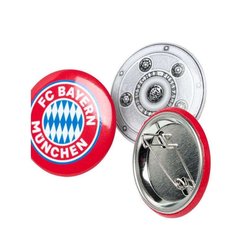 FC Bayern München Button Set of 3 – Logo +