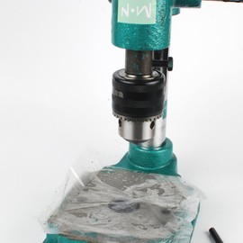 NW Manual Press Puncher Hand Punching Machine Manual Punch Punching Press Hand Machine Punch Tool Hole-Punch Machine (Round, with Clamping Chuck)