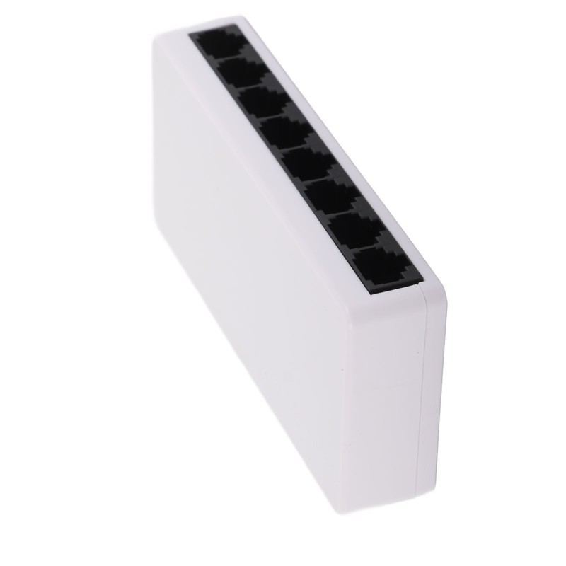 8 Port 10/100Mbps Ethernet Switch Support Desktop Wall Mount Unmanaged