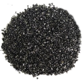 Ocefeiyue Black Crushed Glass Broken Glass Pieces for Resin Arts,Crafts,Vase Fillers,Candle Holder Decorations,15 OZ