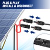 GENORTH Solar Charging Cable Solar Cable 3 m, Solar Plug