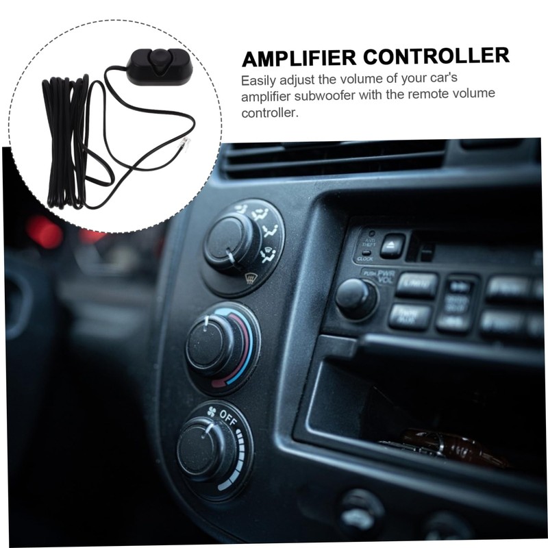 Kichvoe Automotive Subwoofer Tuner Volume Controller Remote Volume Adjuster for