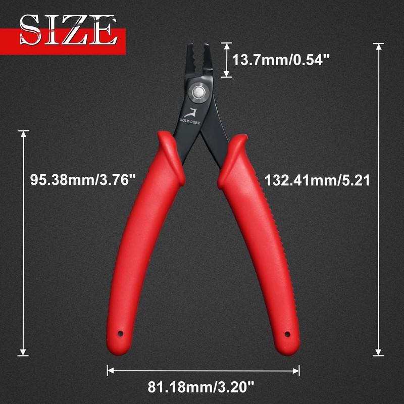 GOLD DEER Crimping Pliers for Kashime, Crimping Tool, Handicraft, Kashime