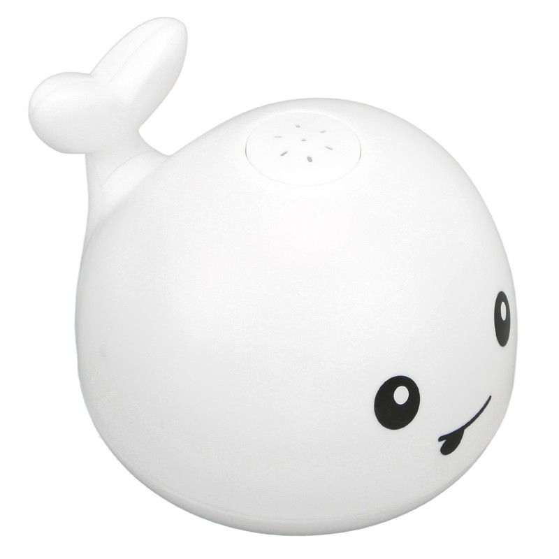 Whale Water Spray Toy White Induction Switch Floating Spraying Flashing