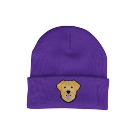 Bang Tidy Clothing Golden Retriever Beanie Hat - Dog Lovers Gifts for Women - Winter Hats for Women - Knitted Wooly Ladies Hats - Dog Walking Accessories - Embroidered Gifts for Dog Lovers