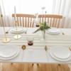 AOKSUNOVA Table Runner Chiffon Yellow Table Runner Beige Cream Tulle