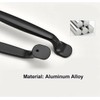 Qrity 2Units Black Aluminum Cabinet Door Drawer Handles Knobs Pull
