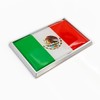 Perdecor Mexico Flag Sticker Emblem Mexican Decal Car Chrome Flags,