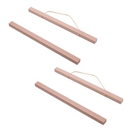 2 Set of Poster Frame Wooden Poster Hanging Strips 30 cm Magnetic Poster Rail for Wall Pictures Photos Poster