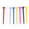 50x Golf Tees Zero Friction 70mm Assorted Colors Plastic Wedge