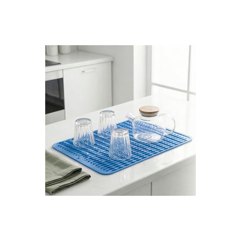 MicoYang Silicone Dish Drying Mat - Quick-Dry & Versatile Kitchen