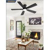 Fanbulous 46 inch Ceiling Fans with Lights, Flush Mount Ceiling