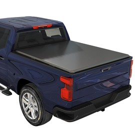 JDMSPEED New Soft Tri-Fold Tonneau Cover 5FT Truck Bed with Rail System Replacement for Jeep Gladiator (JT) 2020