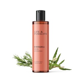 Life & Pursuits Bhringraj - Aceite para el cabello, 6.8 onzas líquidas, aceite ayurvédico para el crecimiento del cabello para hombres y mujeres, acei