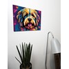 The Plum Penguin Tibetan Terrier Pop Art Wooden Wall Decor