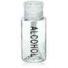 Pana Push Down Alcohol Pump Dispenser (Empty Pumping Bottle Only)- Clear Empty Bottle- Labeled - 7 Oz Bottle