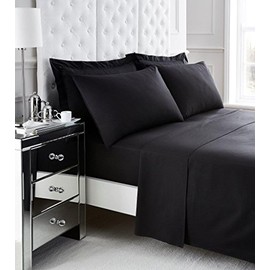 Gaveno Cavalia Soft and Luxurious 200 Thread Count Egyptian Cotton PILLOW CASES Oxford Black