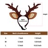 KUDES Dog Cat Christmas Reindeer Antlers Headband Classic Adjustable Elk