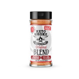 Keto Smoke Original Blend Seasoning, 4.2 oz, 100% Diet Friendly, No Sugar, Gluten-Free, Non-GMO, Low Sodium