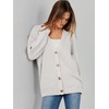 Caracilia Women's Oversized Cardigan Sweaters Long Sleeve Button Down Open