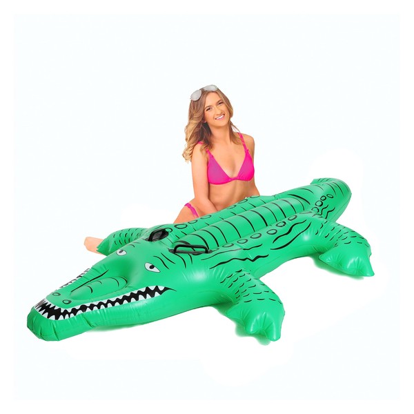 I LOVE FANCY DRESS LTD Inflatable Crocodile Pool Float -