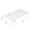 East West Furniture NWTBBLK Norwich Modern Bed Frame with 4