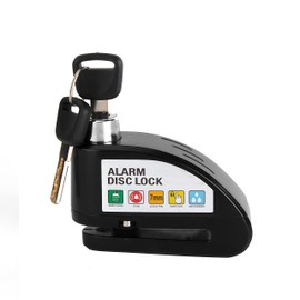 Twilight Garage Anti-theft device motorcycle brake disc lock, motorcycle lock alarm 110 db, waterproof, motorcycle lock, alarm system, anti-theft device, scooter, universal diameter 6 mm