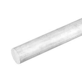 sourcing map 1Pcs Zinc Rod, 99.995% High Purity Solid Zinc Bar 13/16"(20mm) Dia 4"(100mm) Length Zinc Metal Rod Anode Good Conductivity for Scientific Experiment Research DIY Craft