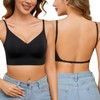 Niwicee Bra Women's Without Underwire Bra Backless for Women, Convertible