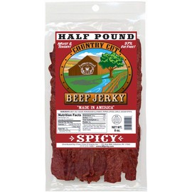 Buffalo Bills 8oz Spicy Country Cut Beef Jerky Pack (moist & tender spicy beef jerky)