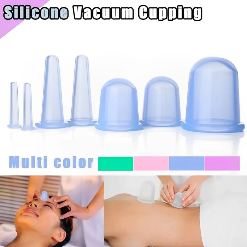 Ventosas De Silicona Para Masajes, 7 Piezas