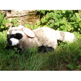 11" Stuffed Toy Lying Raccoon