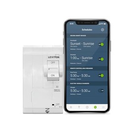 Leviton LB230-ST 2nd Gen Smart Circuit Breaker with Remote Control, Standard, 2-Pole 30 Amp, 120/240-Volt and 120/208-Volt, 10kA Interrupt Rating