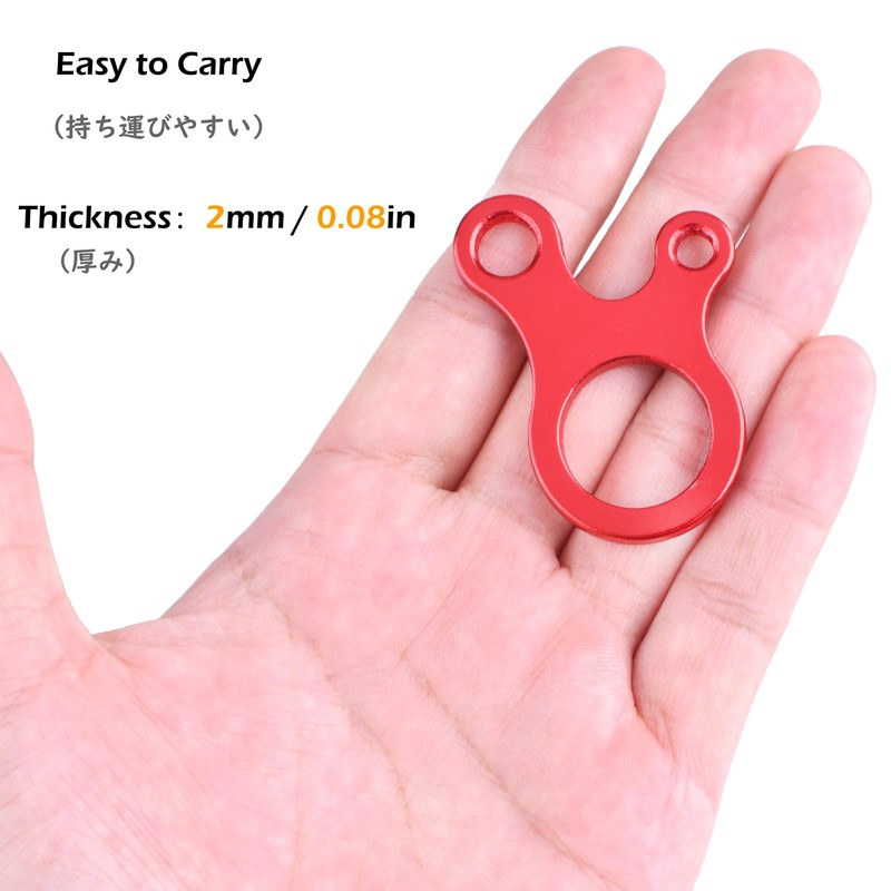 TRIWONDER Aluminum Alloy Guyline Cord Adjuster Tent Tensioners Rope Adjuster