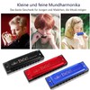 Pack of 2 Harmonica, Harmonica for Children, 10-Hole Diatonic Harmonica,