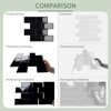 10 Sheet Thicker Subway Tiles Black Peel and Stick Backsplash,12.6"x10.6"
