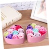WOONEKY Rose Petal Soap Set 2 Boxes of Creative Flower